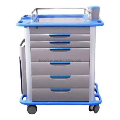 Hospital Furniture ABS Medical Emergency Trolley