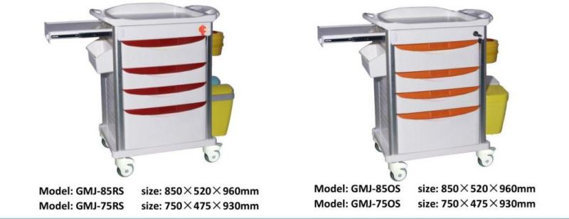 Wholesale Price Hospital Medical Emergency Trolleys for Hospital Equipment