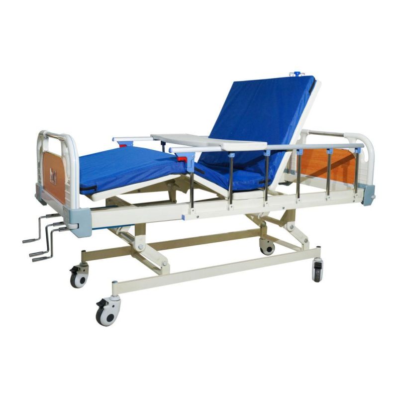 Compound Bed Head and Foot Hospital Equipment 3 Function Nursing Bed