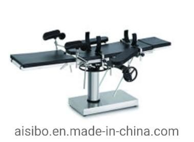 Mechanically Operated Manual System Operating Table Ot for Various Surgical Operations Durable Grade Stainless Steel Material