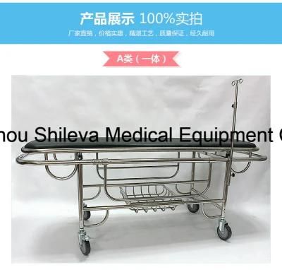 Stainless Steel Emergency Stretcher Patient Shower Trolley