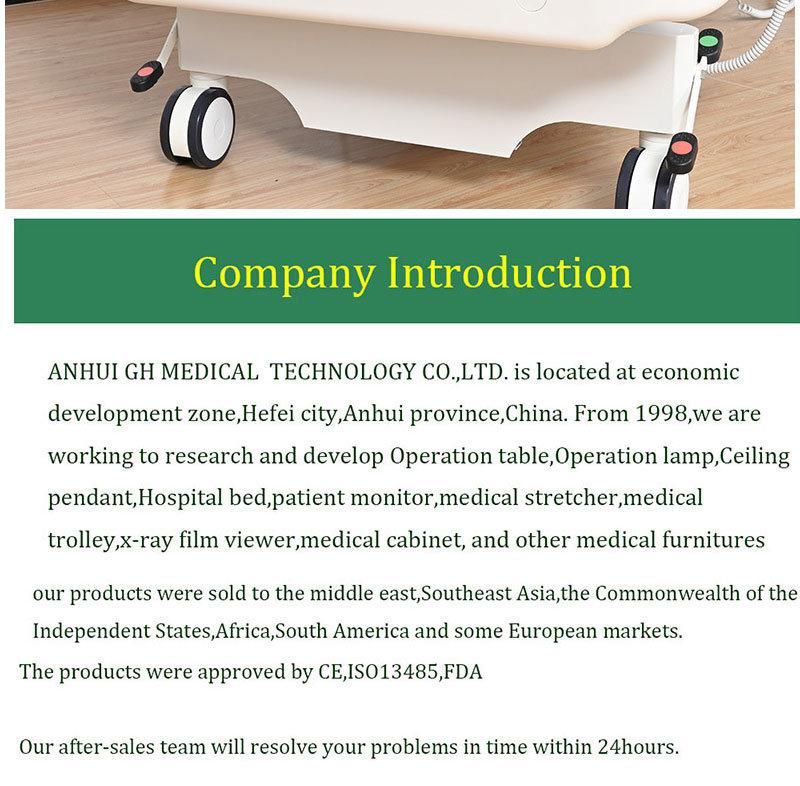 with CE Approved Five-Function ABS Medical Bed with X-ray Multifunctional ICU Electric Bed