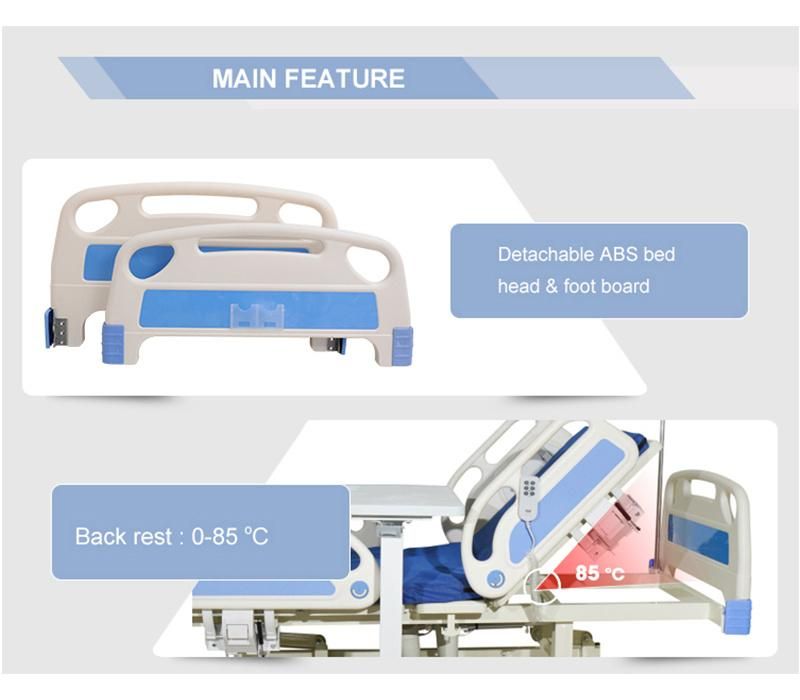 Medical Furniture and Equipment Multi-Function Electric 5-Function Hospital Nursing Bed