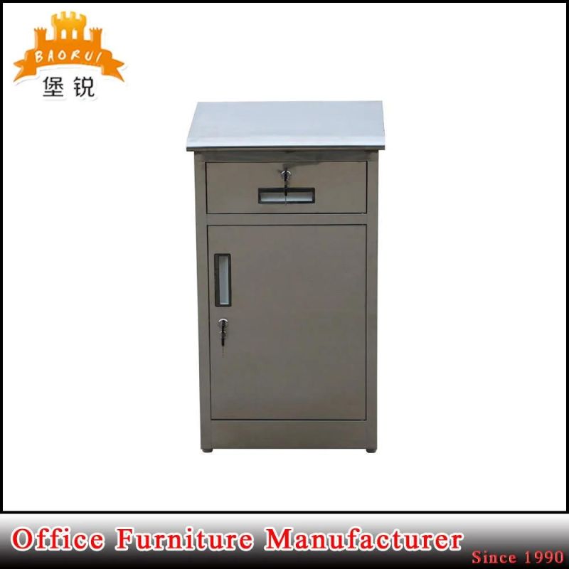 Metal Stainless Steel Hospital Bedside Cabinet Locker