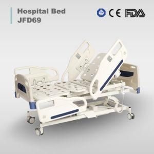 Cheap Medical Equipment Six Function Electric Bed with Universal Iron