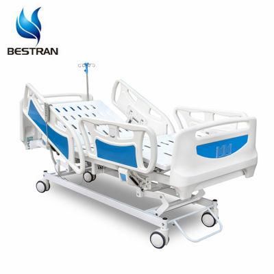 5-Function Electric Nursing Care Equipment Medical Furniture Clinic ICU Patient Hospital Bed