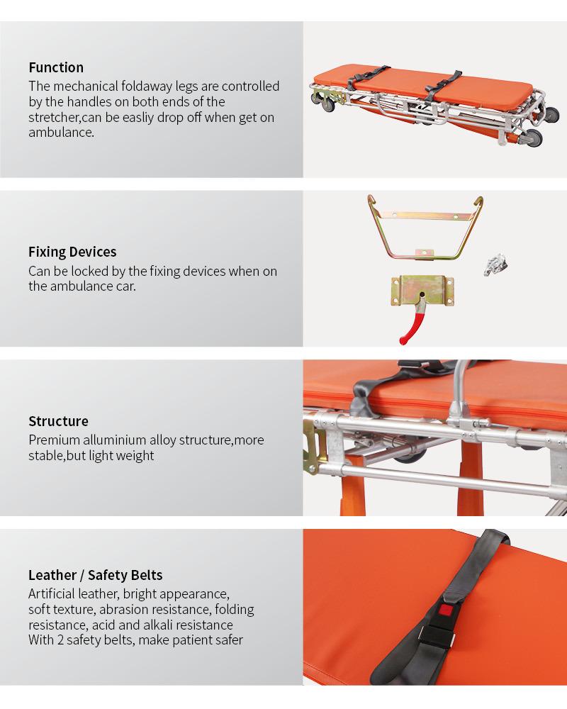 Skb039 (C) Emengency Auto-Loading Ambulance Stretcher Trolley