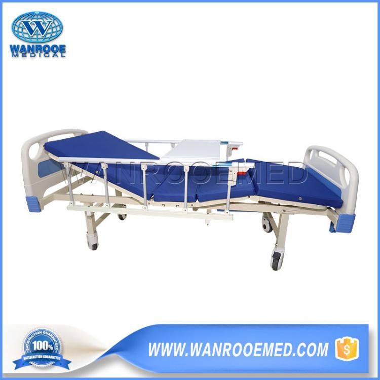 Bam200 Hospital Furniture Surgical ICU Room Medical ABS Nursing Manual Hospital Patient Bed with Two Crank