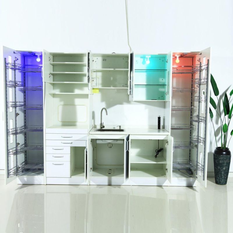 MDF Board Mobile Dental Clinic Laboratory Furniture Office Lab Sterilization Cabinet for Sale