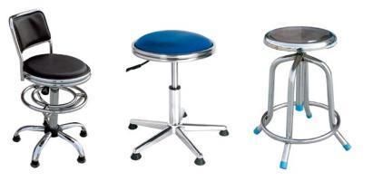 Wholesale Hospital Equipment Medical Instrument Stainless Steel Lifting Round Stool (with back) Operating Room Chair Medical Supply