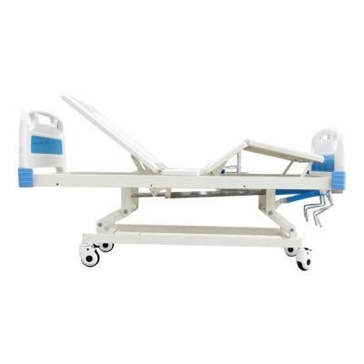 Good Quality Four Crank Manual Hospital Monitor Bed ICU Bed