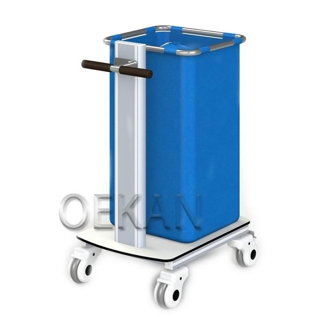 Hospital Mobile Cleaning Trolley Medical Dirt Storage Cart