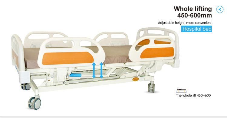 Three-Function Manual Lift Hospital Bed for Sale