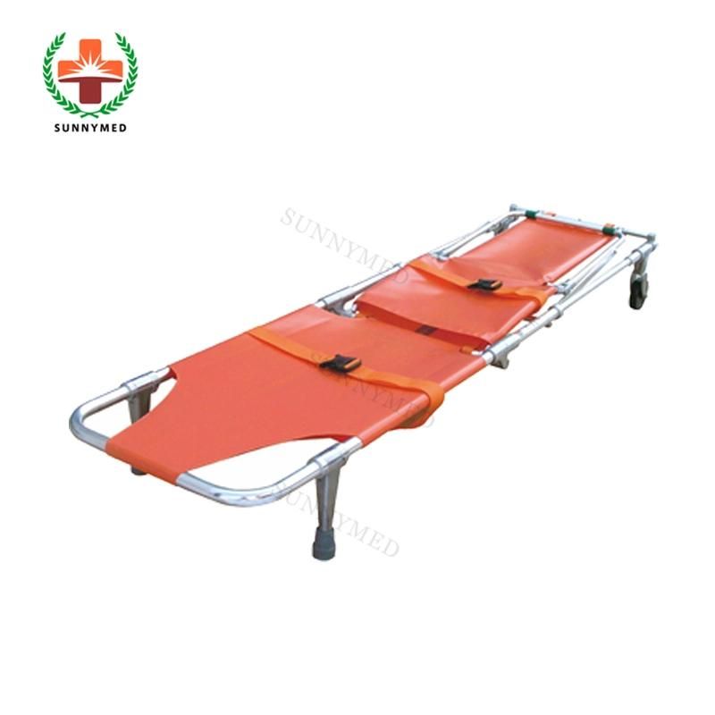 Sy-K015 Medical Portable Light Weight Folding Aluminum Alloy Stretcher