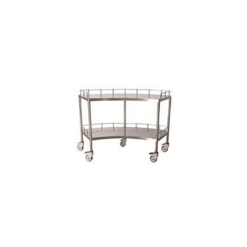 Stainless Steel Utility Emergency Cart Medical Instrument Trolley