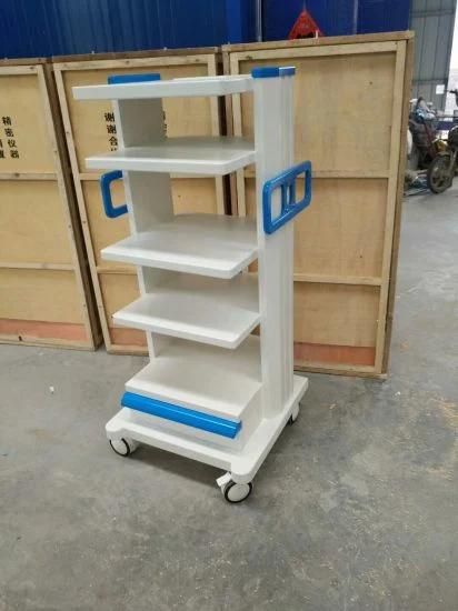 Hospital Medical Endoscope Trolley Computer Station Cart