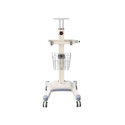 Nursing Care Hospital Rolling Stand Trolley for Ventilator Monitor