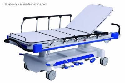 Rh-D205 Hospital Luxrious Hydraulic Rise and Fall Stretcher Cart
