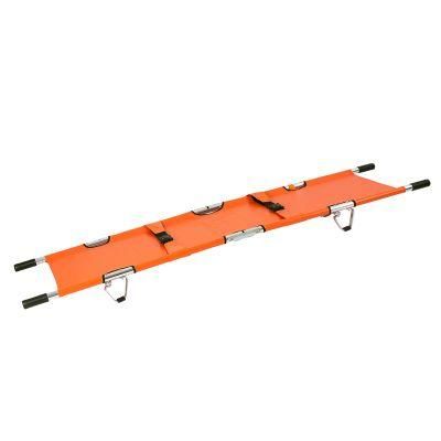 Cheap Medical Portable Rescue Foldable 4 Fold Aluminum Alloy Ambulance Folding Stretcher