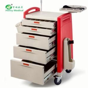 Hospital ABS Emergency Trolley Medical Cart Trolley (HR-351)