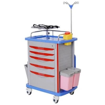 Hospital Ward Room Emergency Trolley Medical Resuscitation Crash Cart