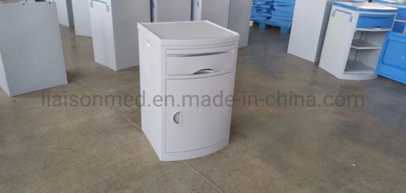 Mn-Bl001moveable ABS Colorful Hospital Bedside Cabinet for Sale, Hospital Furniture Patient Bedside Locker Cabinets