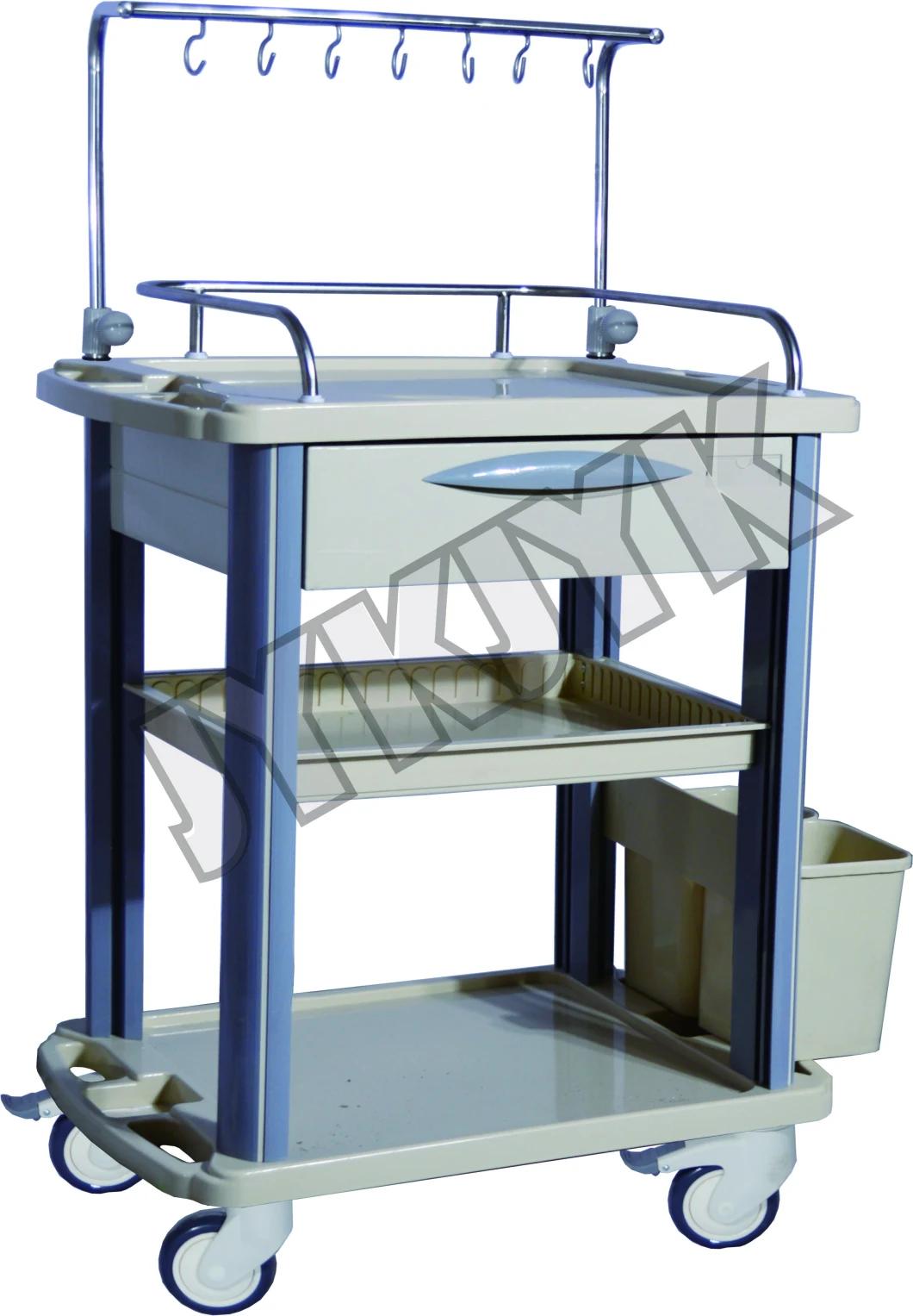 ABS Treatment Trolley with Three Shelves for Medical