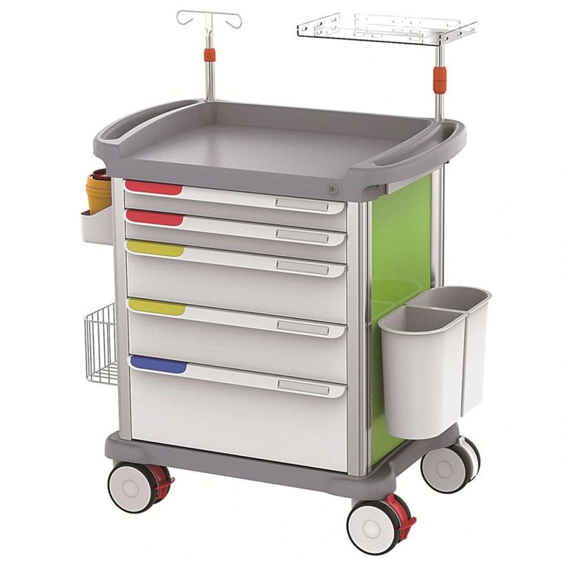 Portable Cart Hospital Emergency Nursing Equipment Trolley