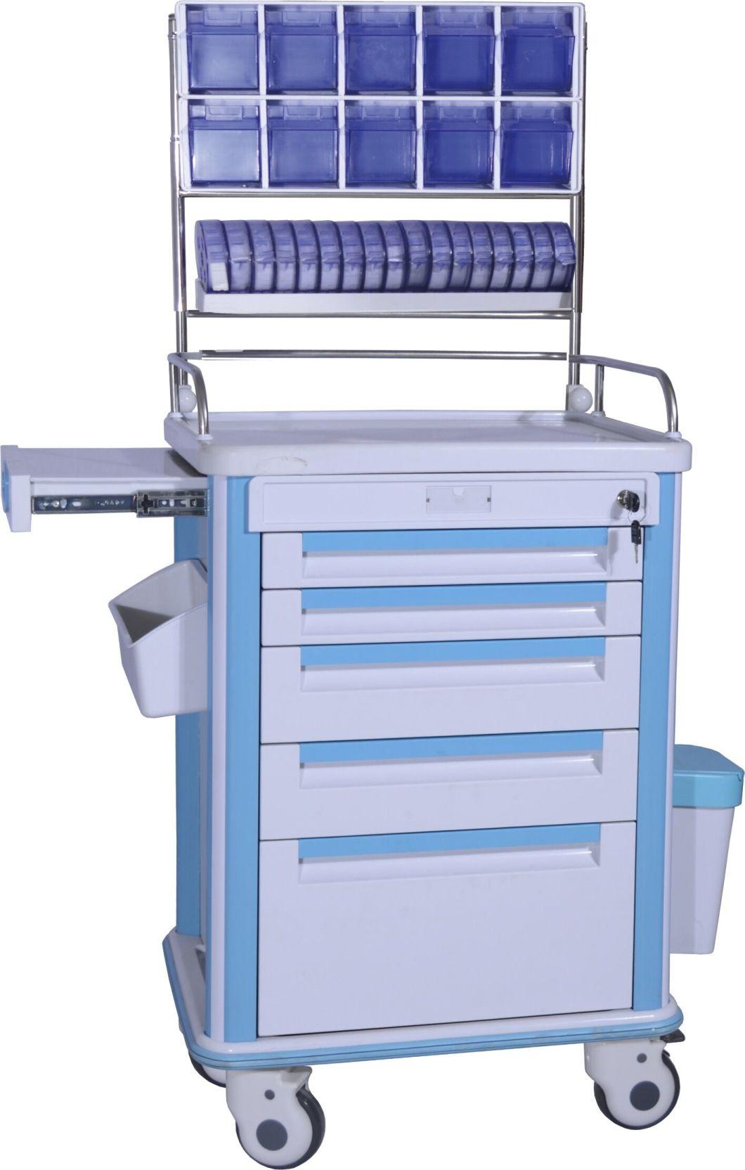 Multi-Function Hospital Emergency Medical Trolley Surgery Room Crash Cart