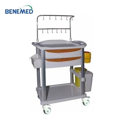 ABS Multi-Functional Hospital Treatment Infusion Trolley Transfusion Trolley