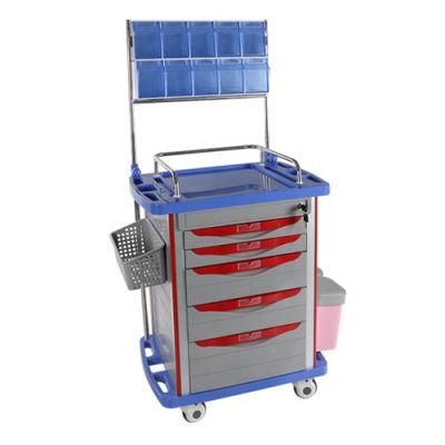High Quality Medical Emergency Trolley Anesthesia Machine Hospital Medical Cart