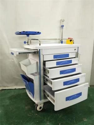 ABS Emergency Medical Hospital Trolley Hand Cart