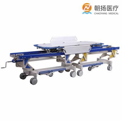 High Quality Aluminum Hospital Emergency Room Patient Transfer Medical Ambulance Connecting Stretcher Price