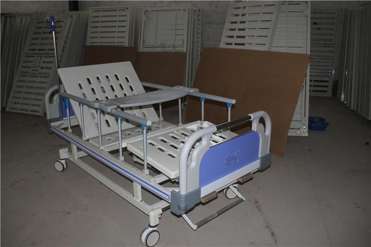 CE ISO Certified Rehabilitation Products 2 Cranks Manual Hospital Bed Sale