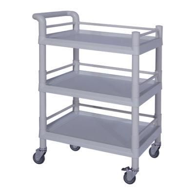 OEM ODM ABS Material Medical Trolley Hospital Nursing Dressing Trolley Medical Cart