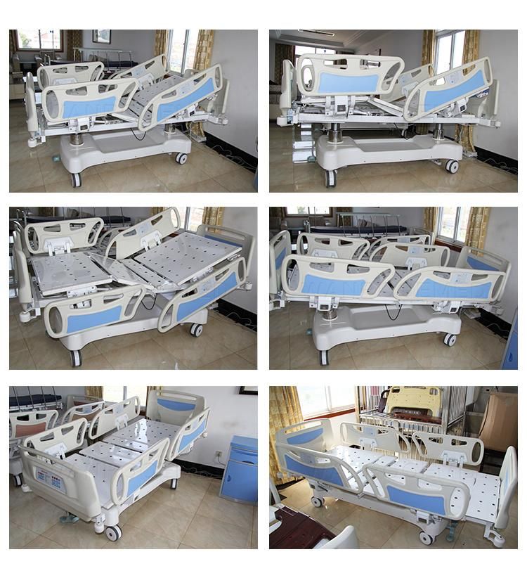 Bae501e Hospital Furniture 5 Functions ICU Electric Medical Patient Bed