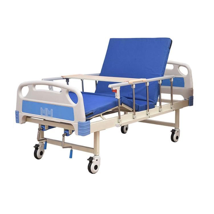 ABS Two-Function Cheap Nursing Care Bed 2 Crank Hospital Bed