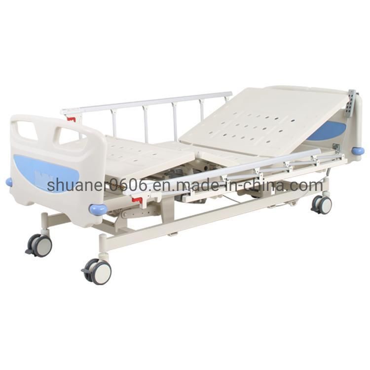 Three Function Electric Hospital Bed with Side Rails Electric Medical Bed with CE