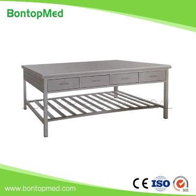 Manufacturer Hospital Stainless Steel Medical Instrument Pharmacy Packaging Table