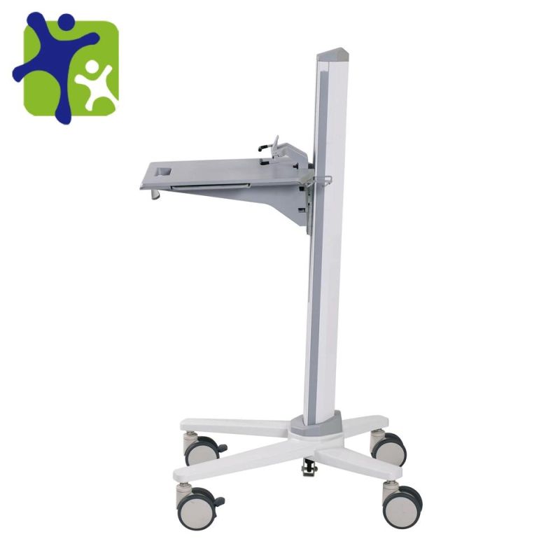 Medical ICU Ward Checking Adjustable Mobile Hospital Trolley with a Top Board