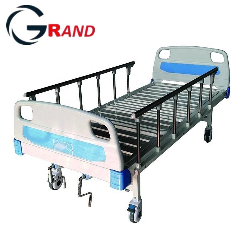 Hot Sale Adjustable ABS Double Shake Nursing Manual Hospital Bed Steel Iron Pediatric Home Care Hospital Bed