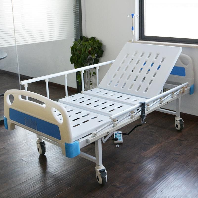 HS5105A China 2 Functions Electric Nursing Hospital Bed Manufacture with Castors