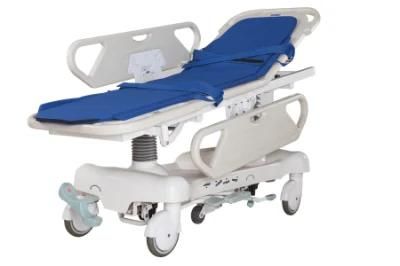 Hospital Emergency Trolley Luxury Hydraulic Transportation Transfer Stretcher Rise-and-Fall Cart