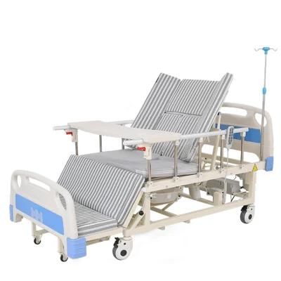 Hospital Furniture Medical Surgical Five Function Adjustable Folding ICU Electric Patient Therapy Nursing Care Bed