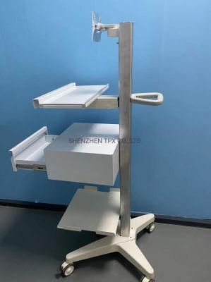 Laboratory Medical Hospital Workstation Mobile Rolling Laptop Computer Cart Trolley