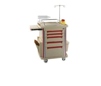 Emergency Trolley Medical Plastic Emergency Cart New Products Hospital Trolley Function