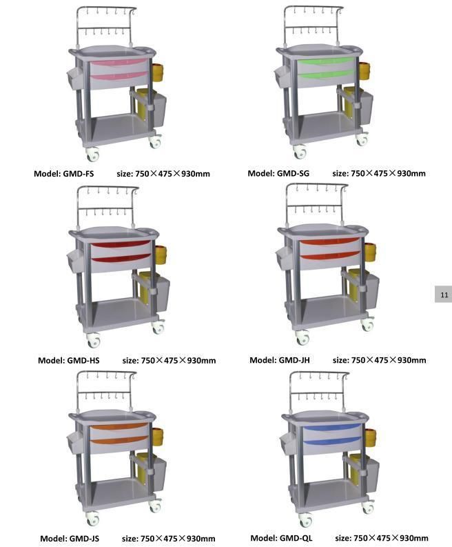 Hot Sale Medical Cart Hospital Medical Record File Trolley