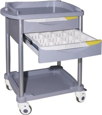 Manufacturer OEM ODM Economic ABS Treatment Patient Nursing Medicine Changing Trolley/Cart