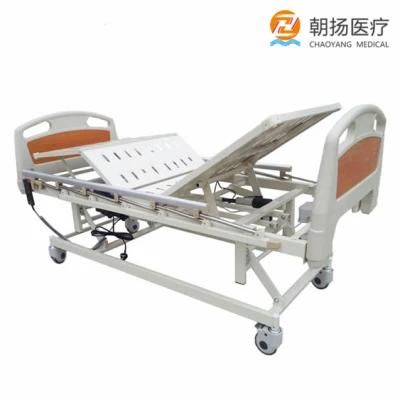 China Electric Three Function Height Adjustable Hospital Equipment Beds Manual Medical Patient Bed for Clinic