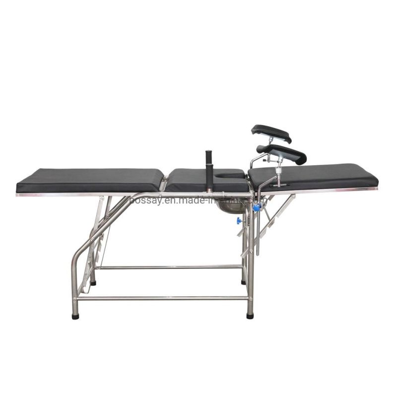 Hospital Two Section Examination Table Backrest Lift Medical Couch Bed